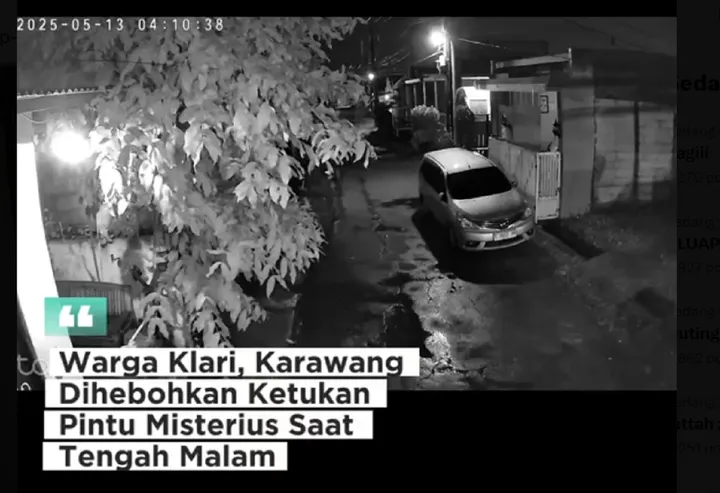 Misteri Ketukan Misterius Subuh: CCTV Rekam Villa Karawang