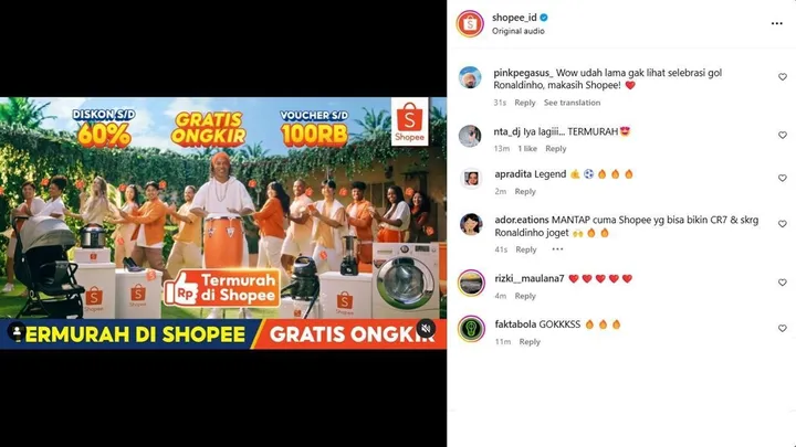 Ronaldinho Samba Shopee: Pakaian Oranye Bikin Heboh! Tonton Sekarang!