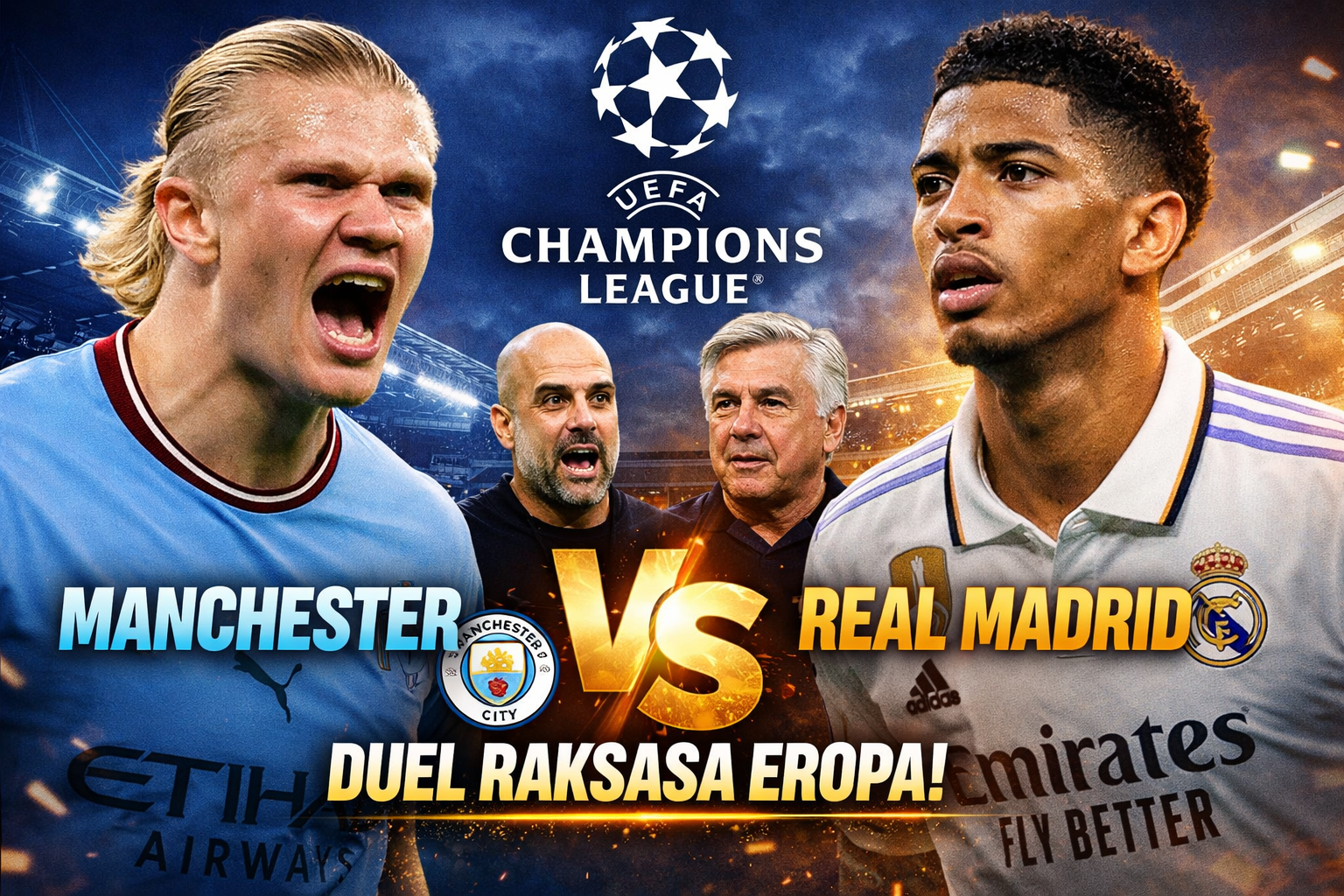 Manchester City vs Real Madrid: Duel Raksasa Eropa Jadi Sorotan Pekan Ini