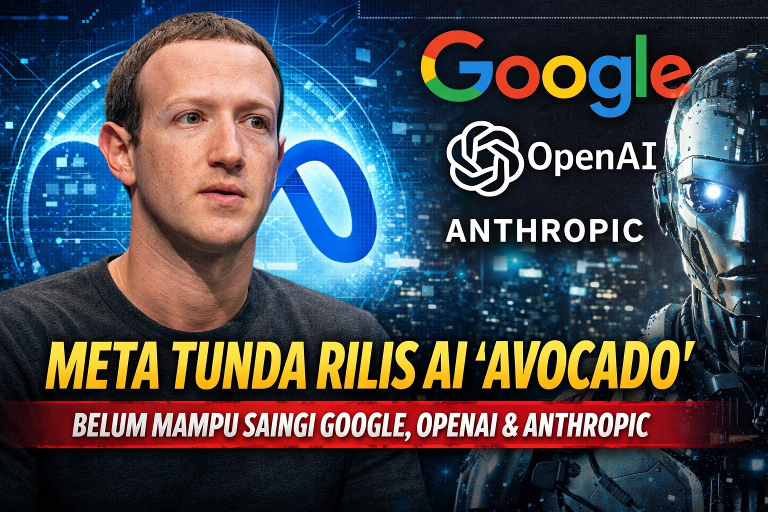 Meta Tunda Peluncuran Model AI “Avocado” Karena Belum Siap Bersaing