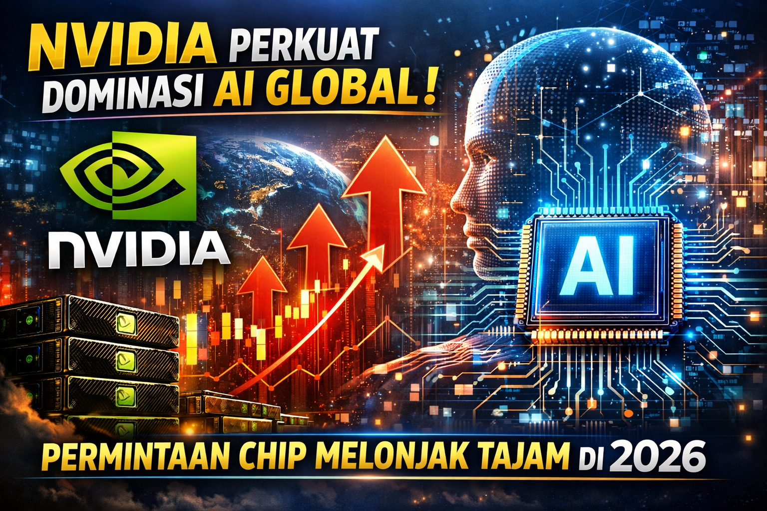 NVIDIA Perkuat Dominasi AI Global, Permintaan Chip Melonjak Tajam di 2026