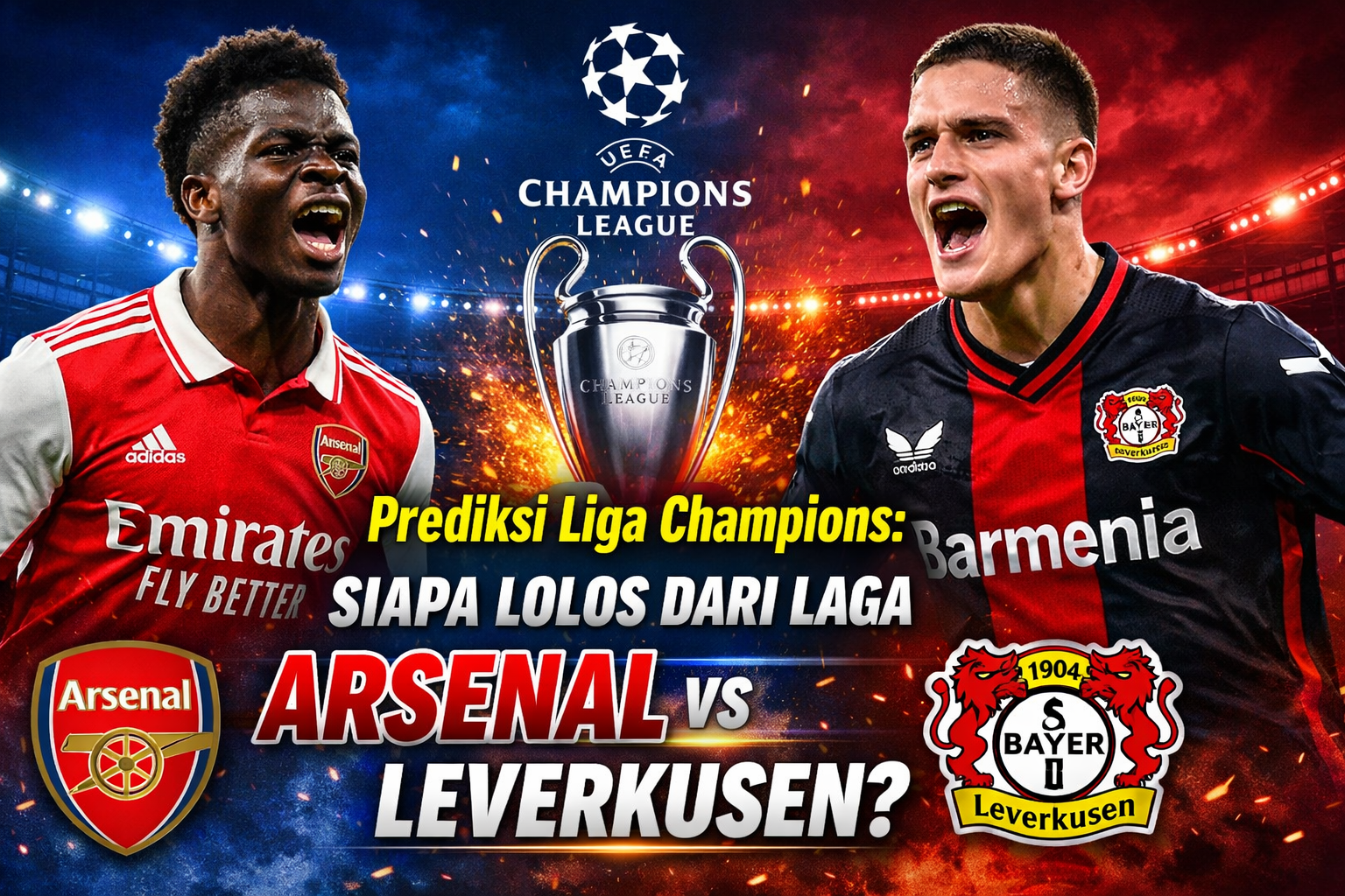 Prediksi Liga Champions: Siapa Lolos dari Laga Arsenal vs Leverkusen?