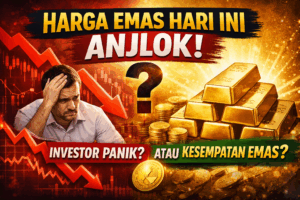 Harga Emas Hari Ini Anjlok, Investor Panik atau Justru Kesempatan Emas?